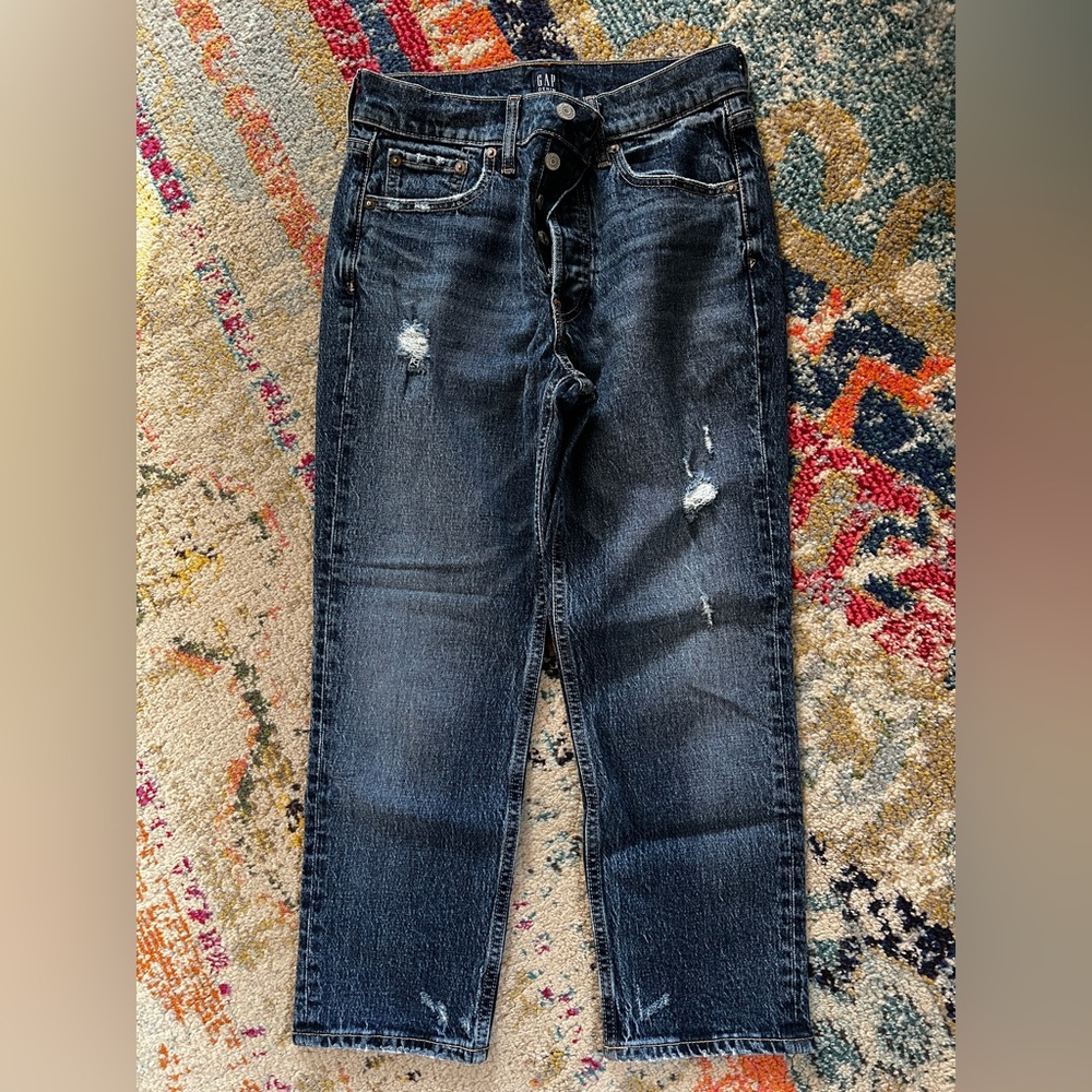 Dark Gap jeans cheeky straight fit 2/26 petite ankle length